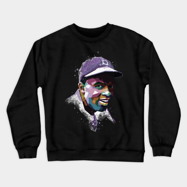 The Legendary Jackie Robinson Crewneck Sweatshirt by Alkahfsmart